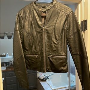 Xhileration brand, faux leather jacket. Size medium. Worn once.